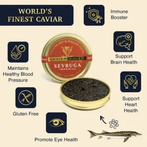 Imperial Sevruga Sturgeon Caviar, Giaveri Italy - Image 3