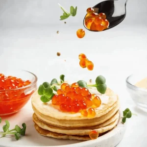 Alternative view of Salmon Roe (Ikura)