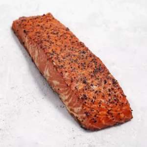 Alternative view of Peppered Smoked Salmon